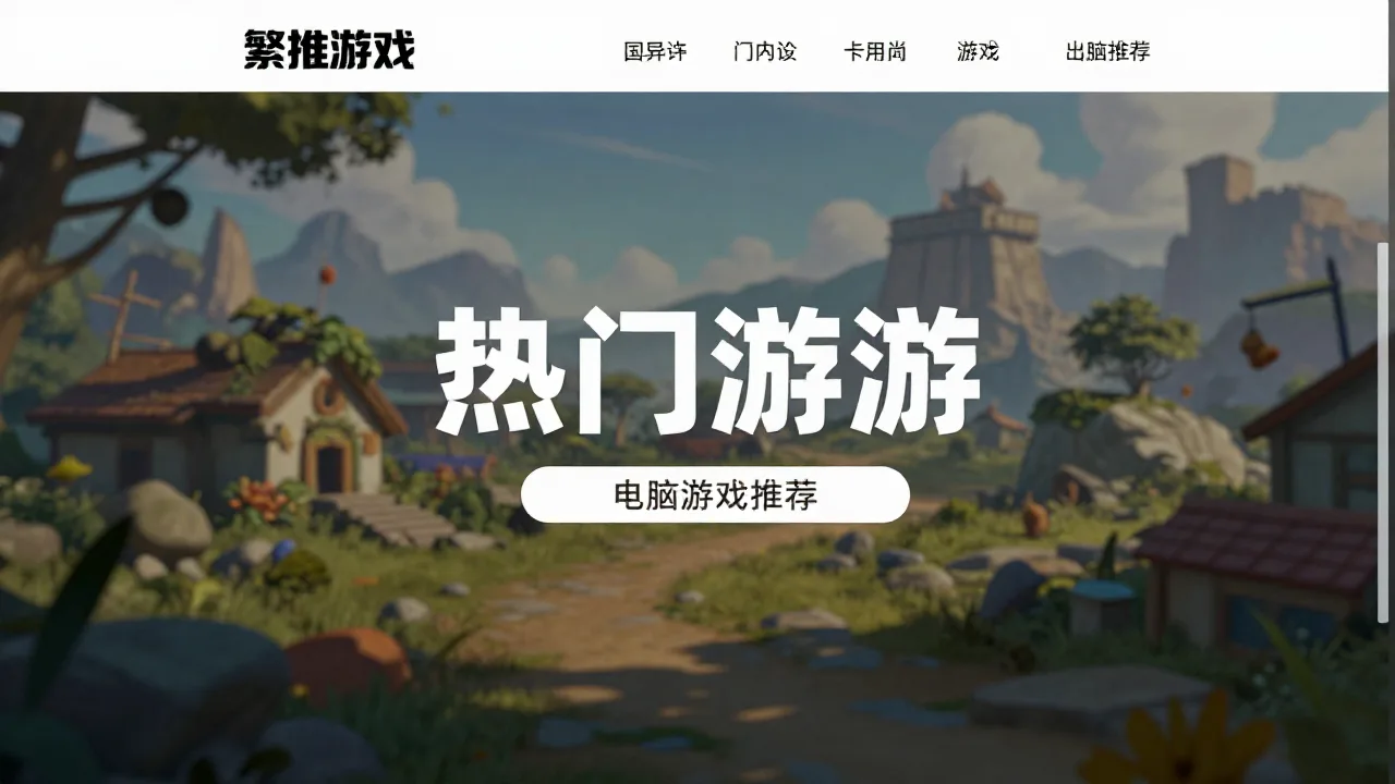繁推游戏 首页主视觉
